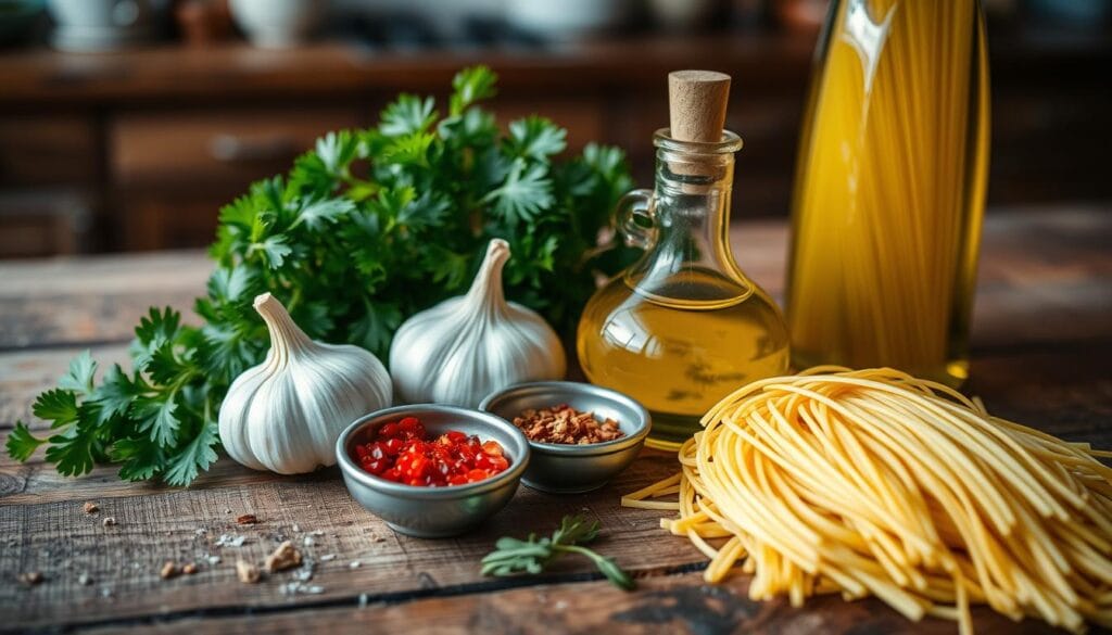 Spaghetti Aglio e Olio Ingredients Spaghetti Aglio e Olio Ingredients