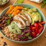 10 Irresistible Healthy Shredded Chicken Recipes You’ll Love! 135 A Vibrant Top Down View Of A Beautifully Arranged (2)