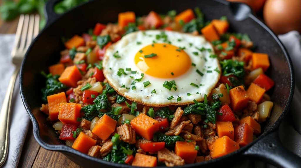 Chicken Breakfast Hash with Sweet Potatoes