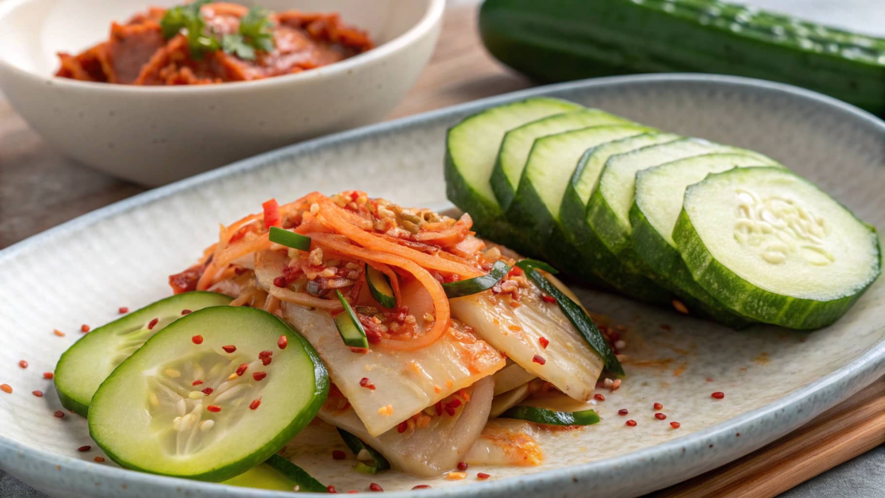 Make Authentic Cucumber Kimchi in Just 15 Minutes! 1 Cucumber Kimchi