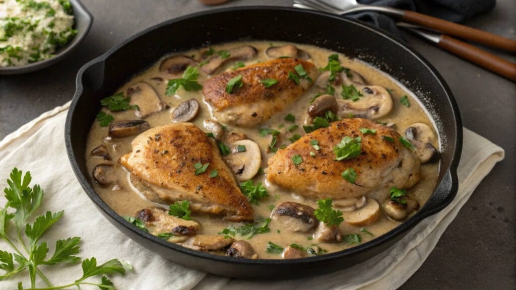 One-Pan Cream of Mushroom Chicken