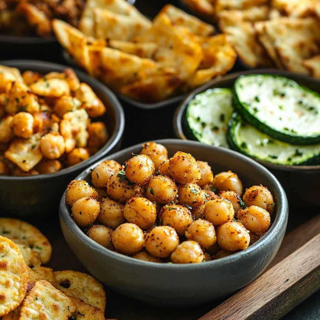 7 Secrets To The Best Crispy Greek Salad With Feta 2 Crunchy toppings like roasted chickpeas, pita chips, and air-fried zucchini for salad