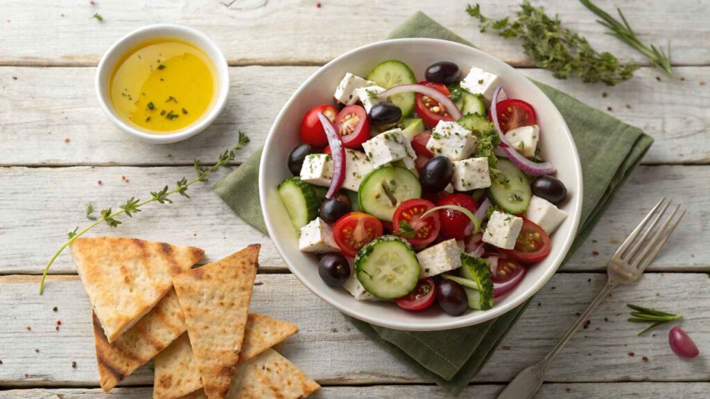 7 Secrets To The Best Crispy Greek Salad With Feta 5 Greek salad