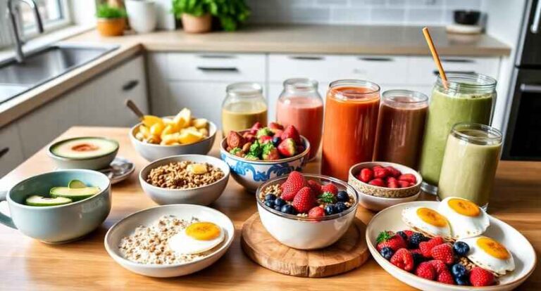 How to Make Traditional Tabbouleh Like a Pro (With Common Mistakes to Avoid!) 25 Healthy breakfast recipes displayed on a kitchen table for the ultimate guide