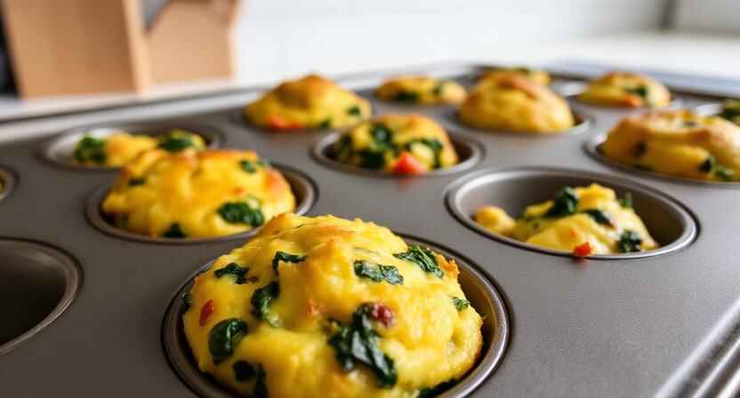 High Protein Healthy Breakfast Recipes for Busy Mornings 3 High-protein veggie egg muffins baked for busy mornings