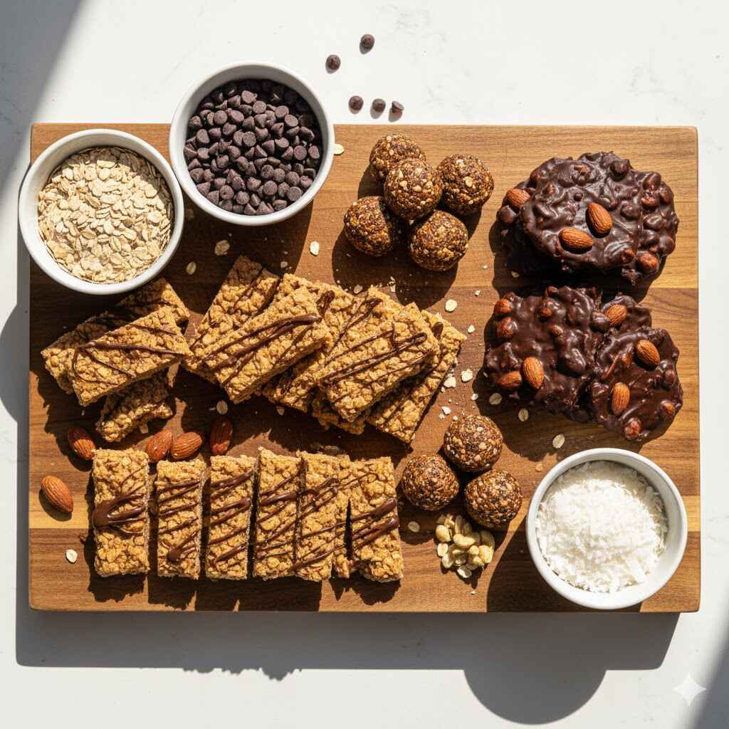 Healthy Snacks & Desserts Recipes (Complete Guide) 3 No-Bake Treats Board