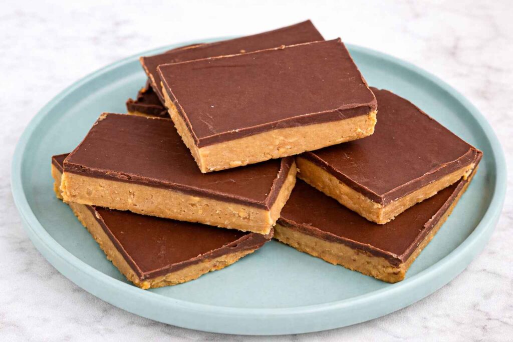 No-Bake Peanut Butter Chocolate Bars